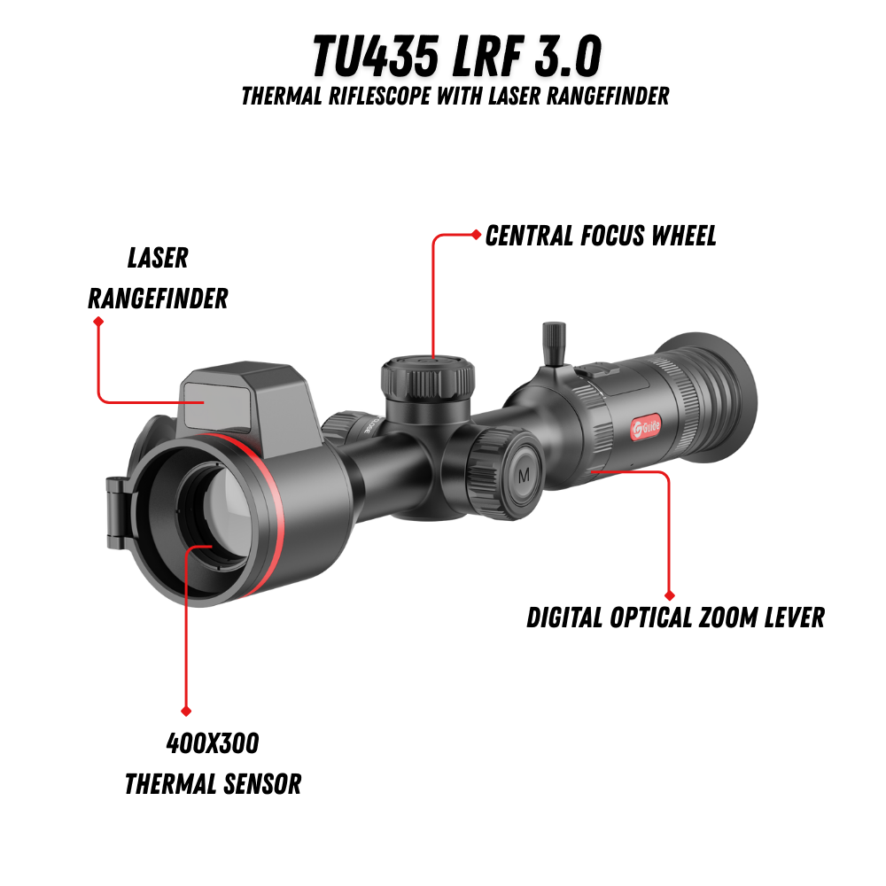 TU435 LRF 3.0 Thermal Riflescope 4.4x 400x300 35mm LRF