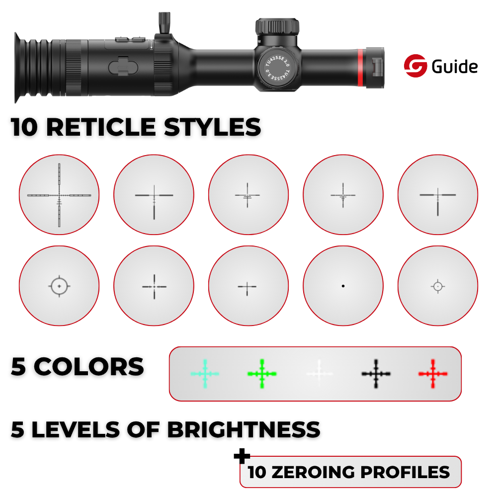 TU425 SE 3.0 Thermal Riflescope 3x 400x300 25mm
