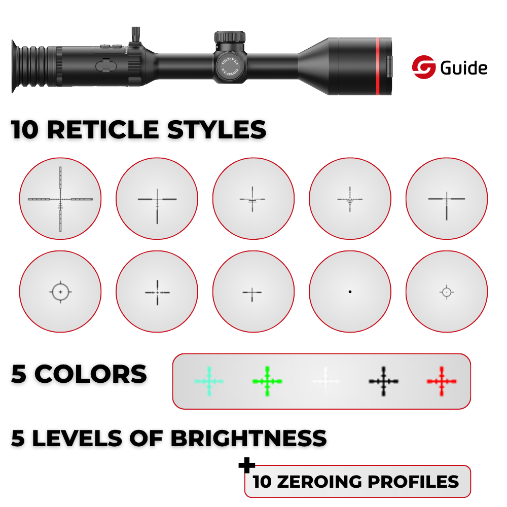 TU650 LRF PRO 3.0 Thermal Riflescope 3.7x 640x512 50 mm In-lens LRF